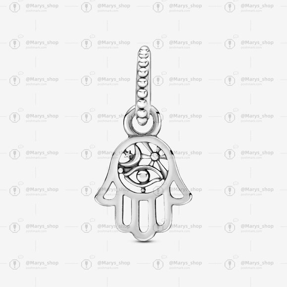 Pandora Protective Hamsa Hand Dangle Charm - Picture 2 of 6
